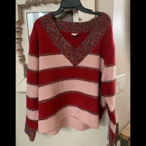 ❤️💞❤️💞VALENTINE V-Neck Sparkly Sweater❤️💞❤️💞